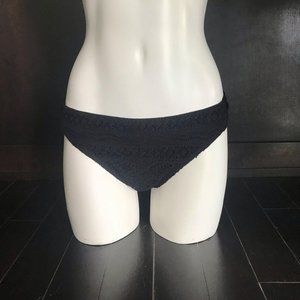 Hula Honey black crochet bikini bottom XL